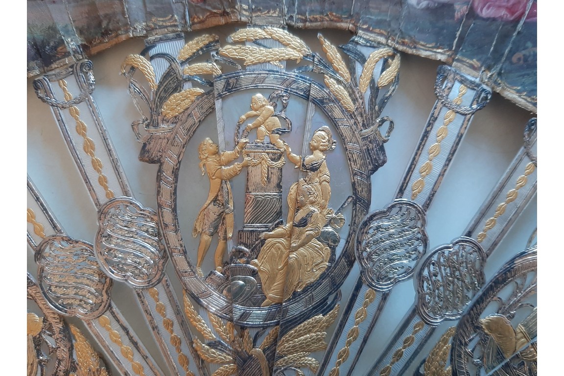 La famille de Darius face à Alexandre, éventail vers 1760