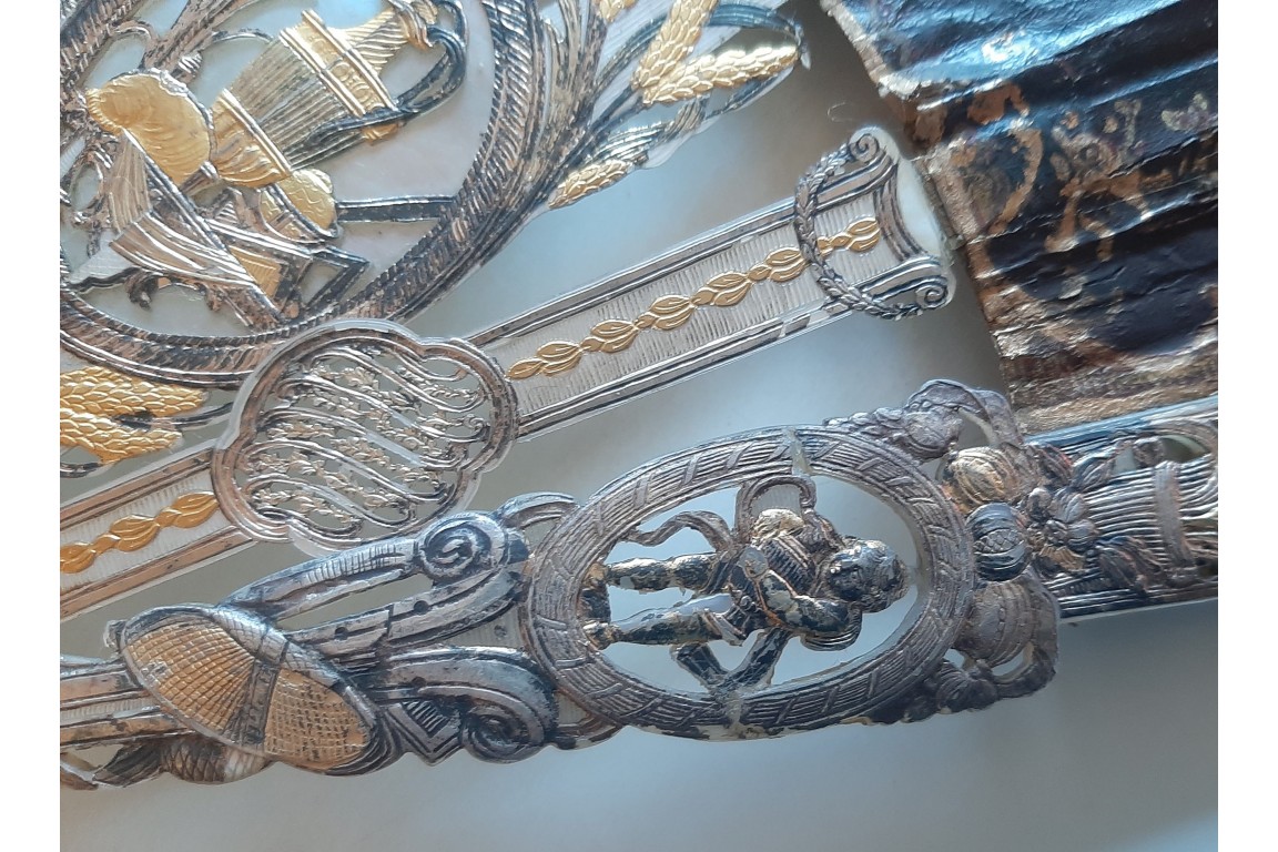 The family of Darius facing Alexander, fan circa 1760