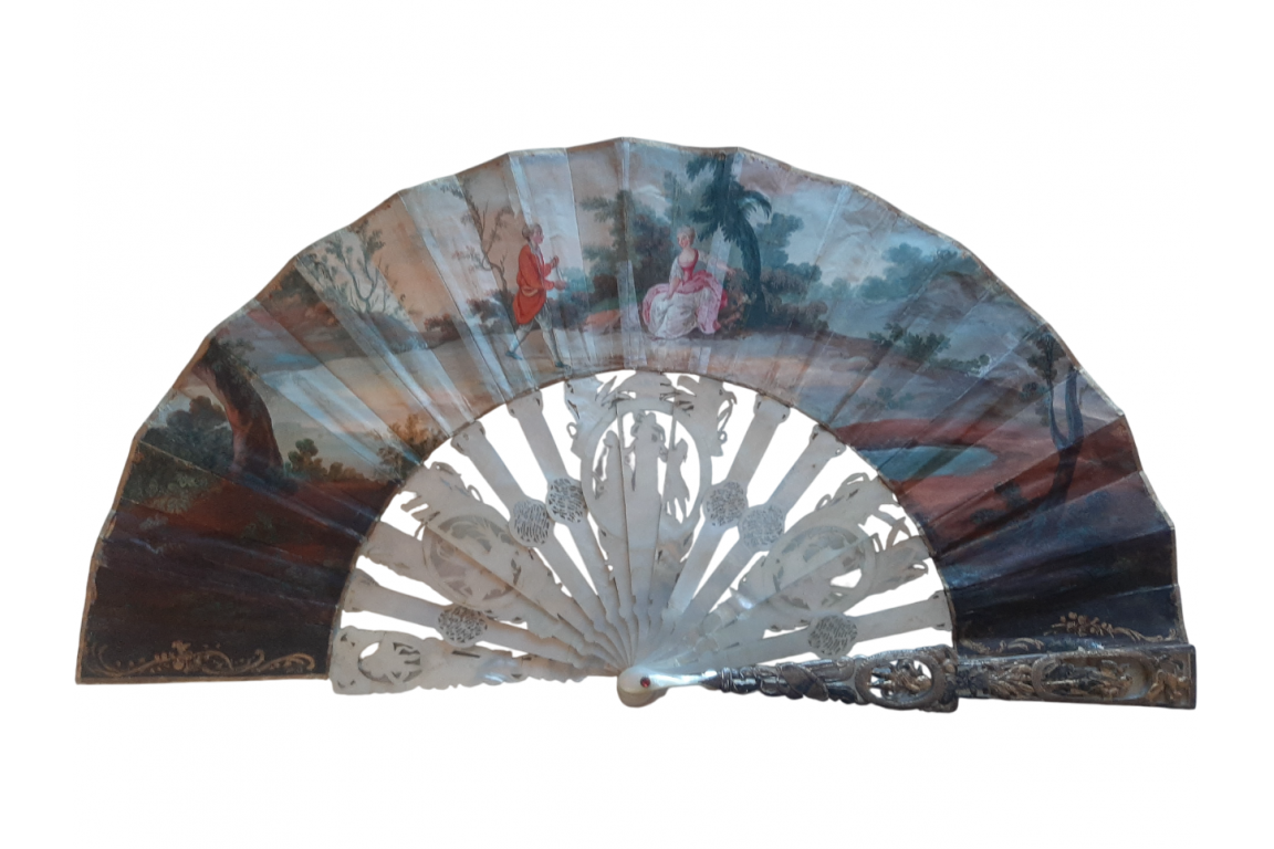 The family of Darius facing Alexander, fan circa 1760