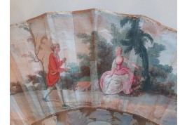 La famille de Darius face à Alexandre, éventail vers 1760
