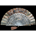 The Tavern and Coronation of Isabella the Catholic, fan circa 1860