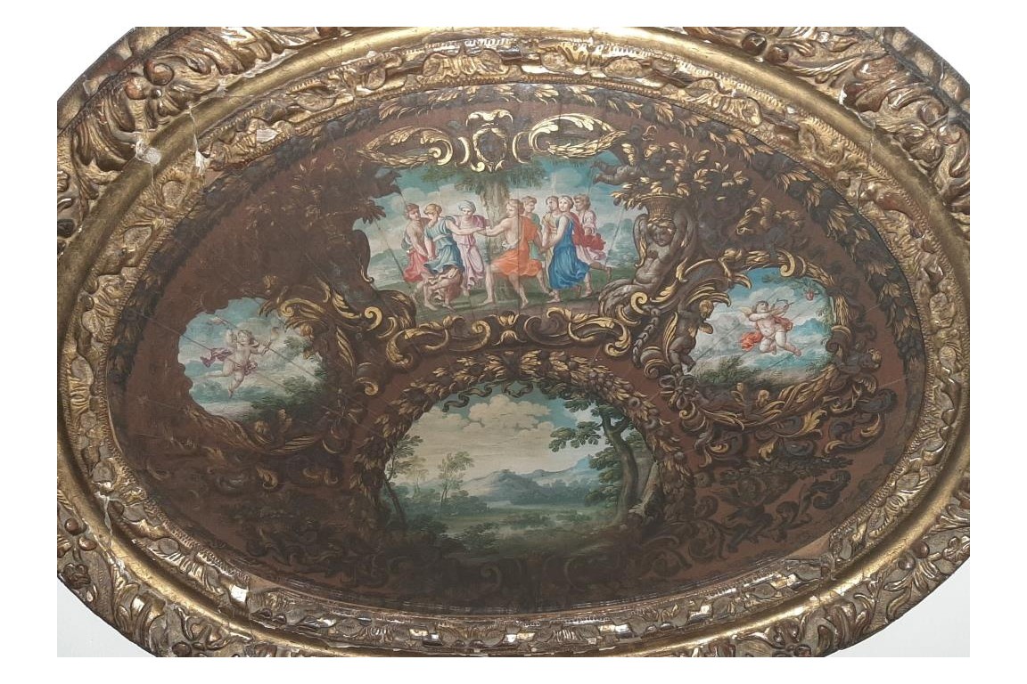 The May tree, fan leaf late 17th century