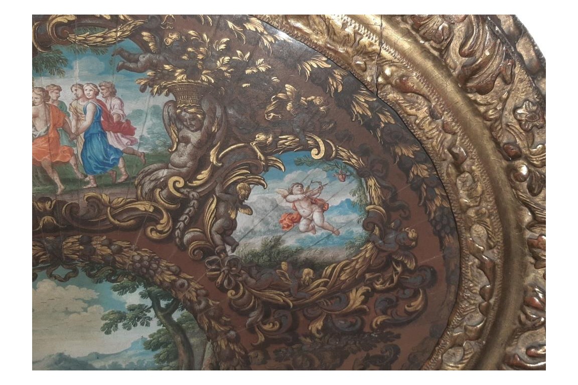 The May tree, fan leaf late 17th century