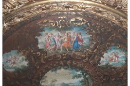 The May tree, fan leaf late 17th century