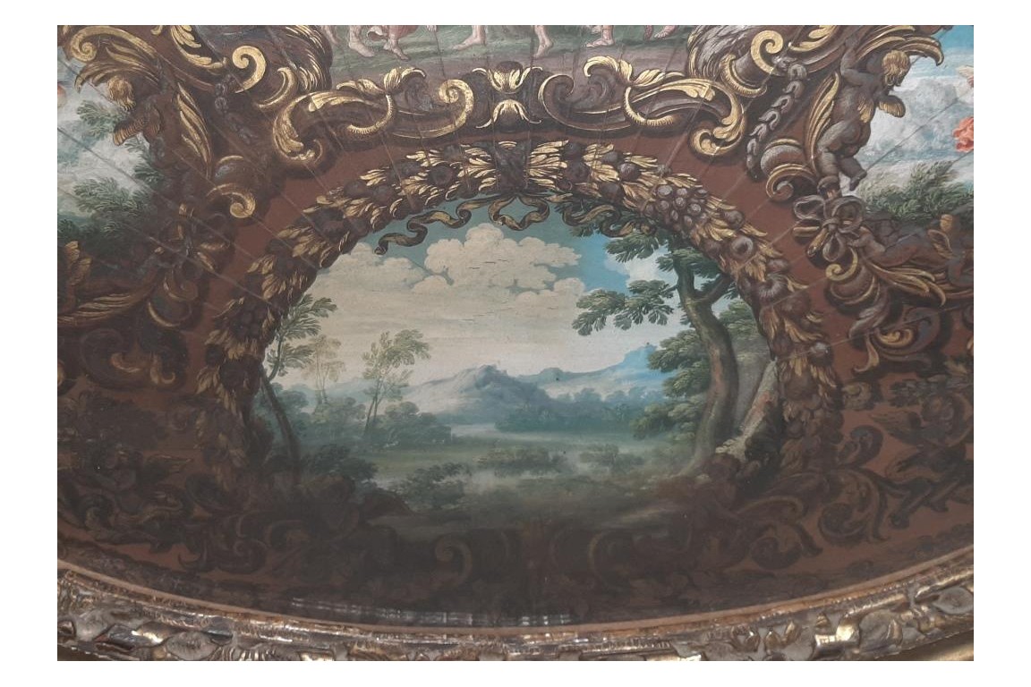 The May tree, fan leaf late 17th century