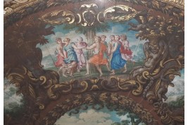 The May tree, fan leaf late 17th century