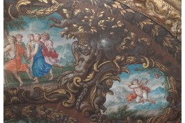 The May tree, fan leaf late 17th century