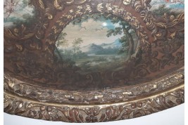 The May tree, fan leaf late 17th century