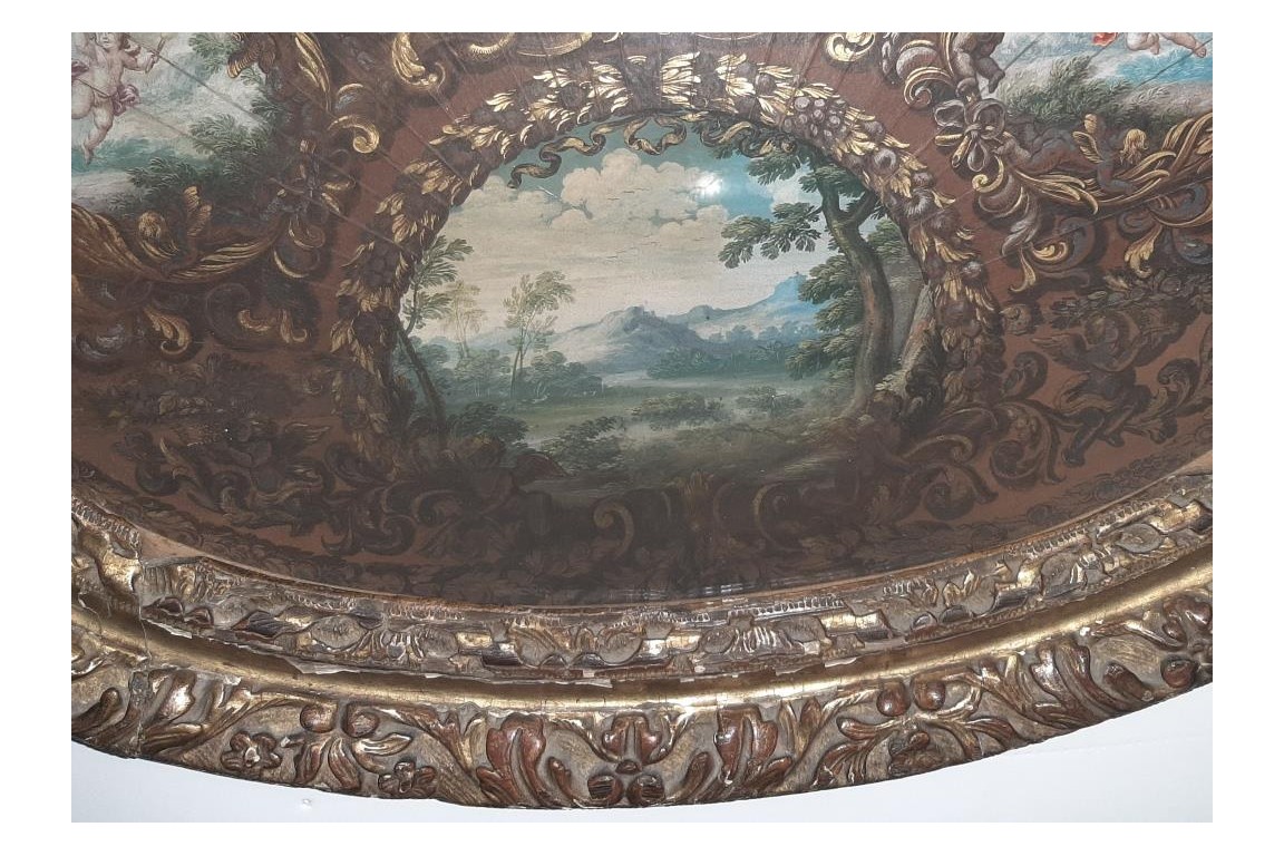 The May tree, fan leaf late 17th century