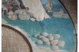 Italian watermelon, fan leaf 19th century