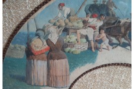 Italian watermelon, fan leaf 19th century