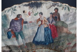 Fruits de la fin de l'été, éventail vers 1740-50