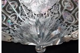 The flowers baskets, fan circa 1860