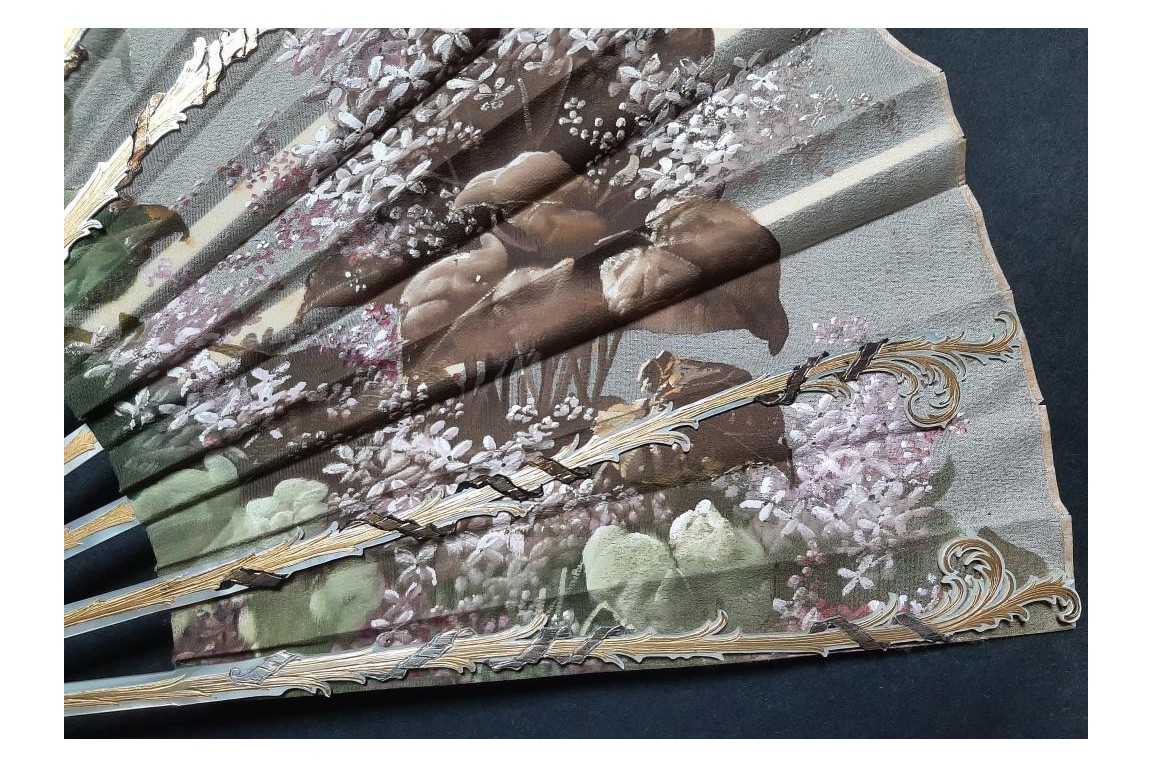 Lilac, fan circa 1890