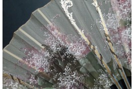 Lilas, éventail vers 1890