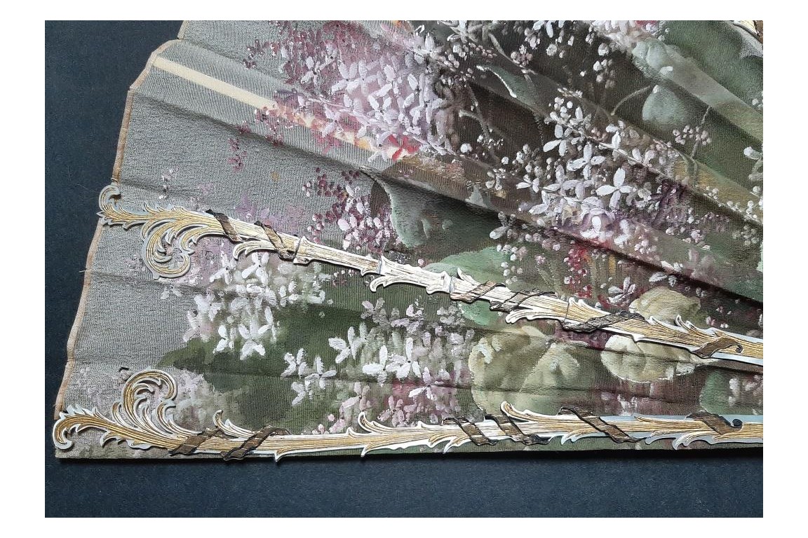 Lilac, fan circa 1890