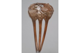 Des fleurs dans les cheveux, peigne de Georges Pierre, Art Nouveau