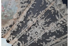 L’amour, les roses et les serpents, éventail vers 1860-70