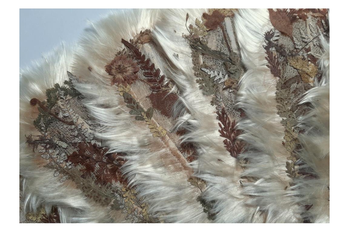 Botanical fan, circa 1860