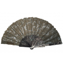 Flowers and gardening, fan circa 1880-1890