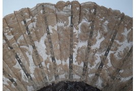 Flowers and gardening, fan circa 1880-1890