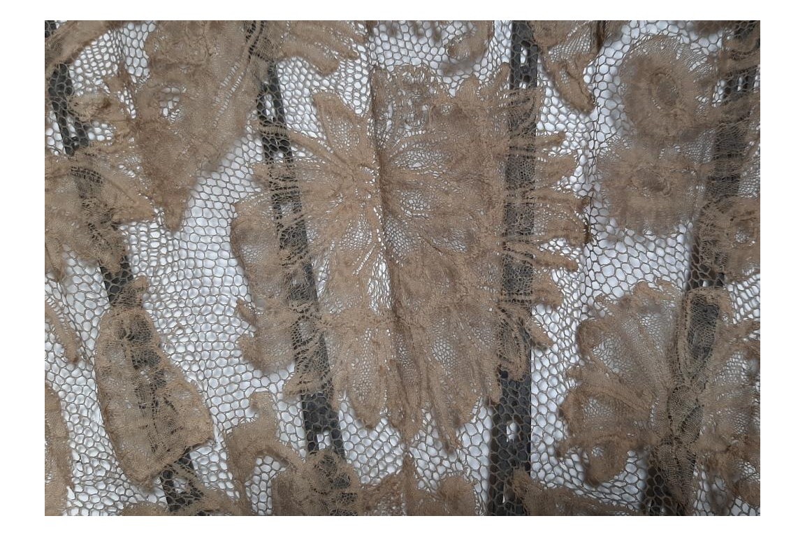 Flowers and gardening, fan circa 1880-1890