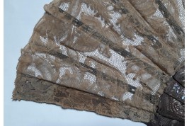 Flowers and gardening, fan circa 1880-1890