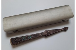 Flowers and gardening, fan circa 1880-1890