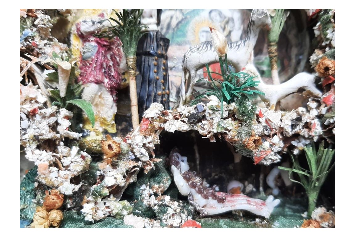 Jardin paradis. Boîte de dévotion, XVIIIème siècle