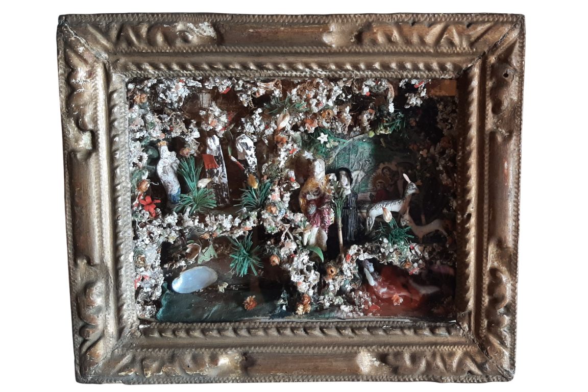 Jardin paradis. Boîte de dévotion, XVIIIème siècle