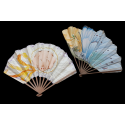 Pig and butterfly by Daudet, Duvelleroy fans circa 1900