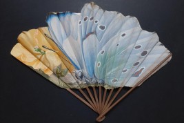 Cochon et papillon de Daudet, éventails Duvelleroy vers 1900