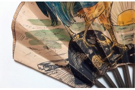 Le coq de la Victoire, éventail de la Grande Guerre, vers 1918
