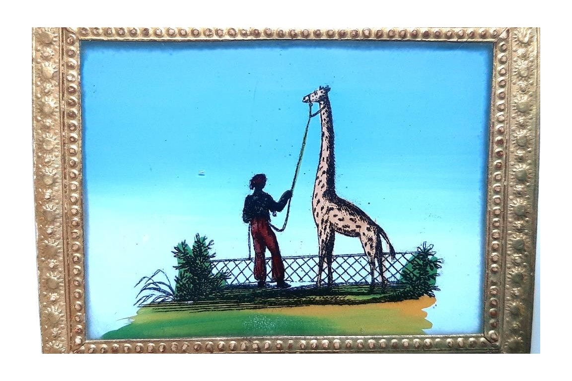 Zarafa, the giraffe. Boxes circa 1827-1828