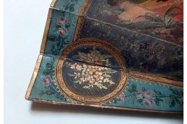 The dog, symbol of faithful love. 19th century pastiche fan