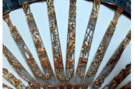 The dog, symbol of faithful love. 19th century pastiche fan