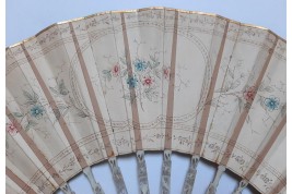 The dog, symbol of faithful love. 19th century pastiche fan