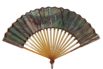 Trottez ! Éventail de Van Garden vers 1900-10