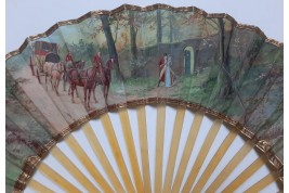 Trottez ! Éventail de Van Garden vers 1900-10