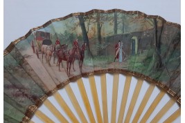Trottez ! Éventail de Van Garden vers 1900-10