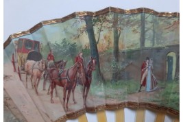 Trottez ! Éventail de Van Garden vers 1900-10