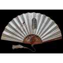 Bird and Harlequin,  domino fan by Dubois-Souci circa 1880-90