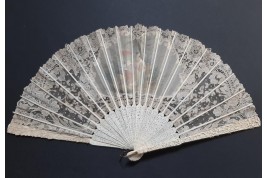 Chinese bird, late 19th century fan