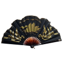 Green swan, Art Nouveau fan