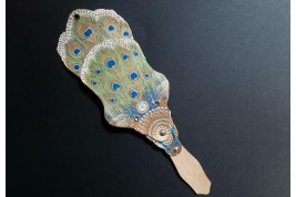 Beau comme un paon. Ecran miroir, vers 1900