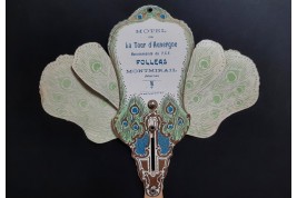 Beau comme un paon. Ecran miroir, vers 1900