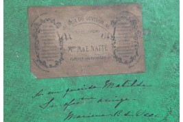 Colibri du Brésil, écran en plumes vers 1870-80