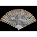 The sacrificial lamb, fan circa 1740