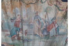 L'agneau sacrifié, éventail vers 1740