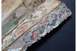 The sacrificial lamb, fan circa 1740